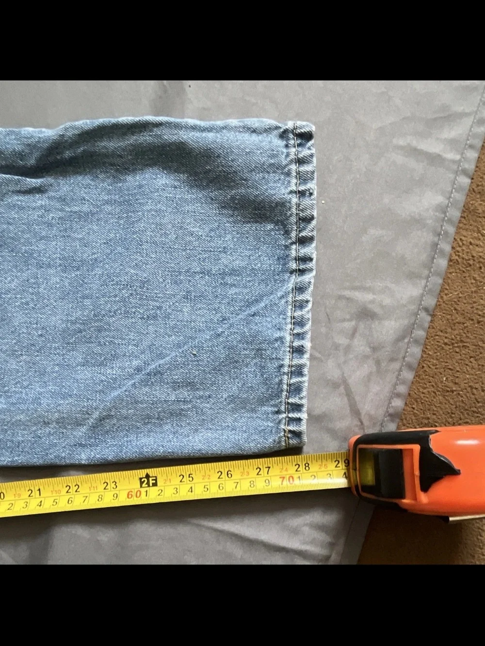 Levi's 505 Mens Light Wash Blue Cotton Denim Jeans